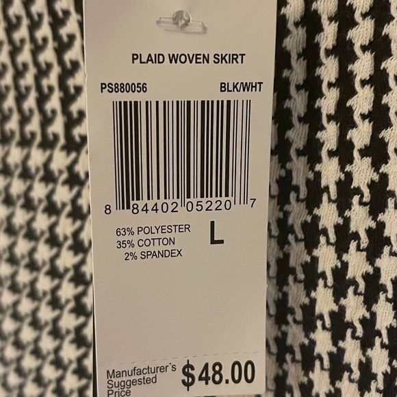 Houndstooth Pencil Skirt - Picture 2 of 6